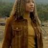 TV Series Big Sky Cassie Dewell Brown Suede Leather Jacket