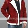 Christmas Movie Spirited Ryan Reynolds Red Leather Jacket