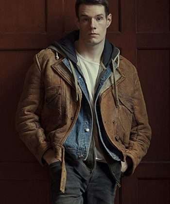 Sex Education Connor Swindells Brown Jacket