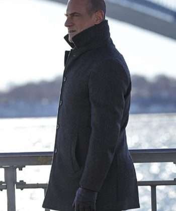 Law & Order Organized Crime Detective Elliot Stabler Grey Wool Coat