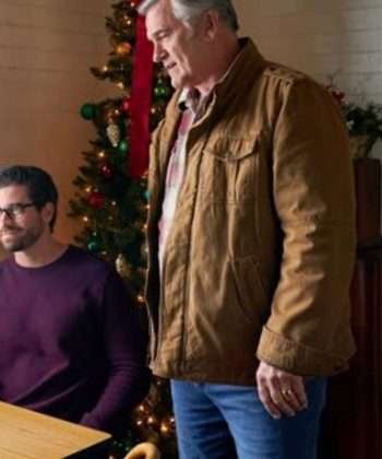 Bruce Campbell My Southern Family Christmas (2022) Brown Jacket