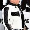 Vin Diesel Fast And Furious 7 White with Black Leather Jacket