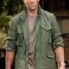 Fast and Furious Jason Statham Green Cotton Jacket