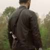 Nico Tortorella TV Series The Walking Dead Brown Leather Jacket