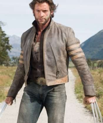 Hugh Jackman X-Men Origins Wolverine Brown Jacket
