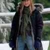 Jennifer Aniston Marley and Me Black Parka Coat
