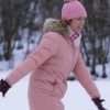 Brittany Snow Movie Christmas with the Campbells Pink Jacket