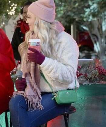 A Nashville Christmas Jessy Schram White Jacket