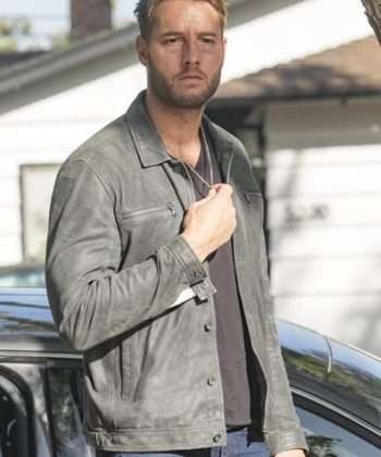 TV Series This Is Us Justin Hartley Grey Leather Jacket