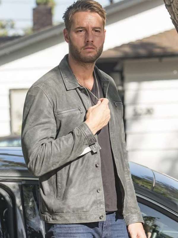 TV Series This Is Us Justin Hartley Grey Leather Jacket