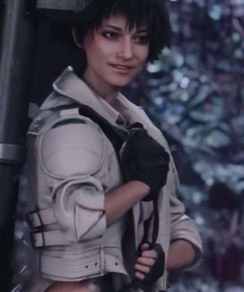 Devil May Cry 5 2019 Lady White Cropped Leather Jacket