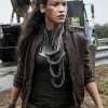 Danay Garcia Fear The Walking Dead Brown Leather Jacket