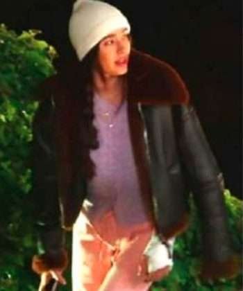 Real Girlfriends in Paris (2022) Margaux Lignel Brown Shearling Leather Jacket