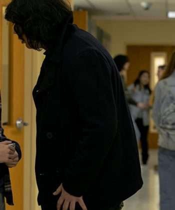 Cyrus Arnold Mr. Harrigan's Phone Movie Black Wool Coat