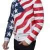 American Rapper Vanilla Ice Robert Matthew aka USA Flag Leather Jacket
