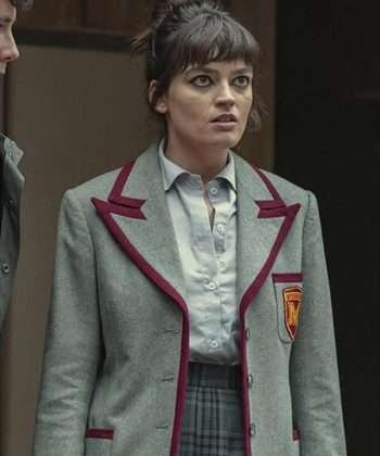 TV Series Sex Education Season 03 (2021) Emma Mackey Gray Cotton Blazer