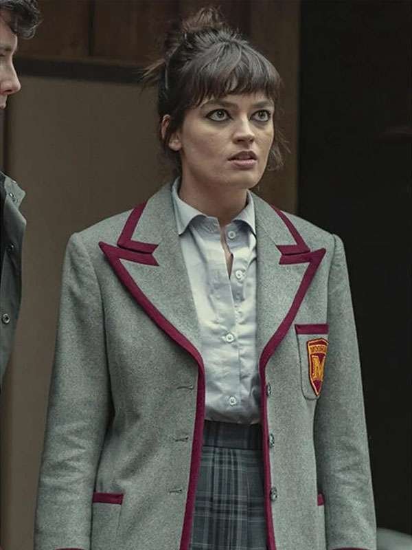 TV Series Sex Education Season 03 (2021) Emma Mackey Gray Cotton Blazer