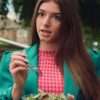 Mimi Keene Sex Education Season 2 Green Wool Coat