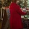 Falling for Christmas (2022) Sierra Belmont Red Wool Coat