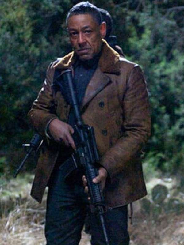 Giancarlo Esposito Revolution Brown Leather Jacket