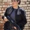 Alanna Masterson The Walking Dead Black Jacket
