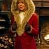 Goldie Hawn The Christmas Chronicles Movie Red Leather Coat