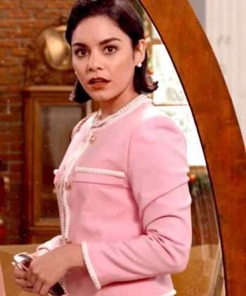 Vanessa Hudgens The Princess Switch Switched Again Pink Wool Coat