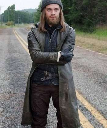 Tom Payne TV Series The Walking Dead Brown Trench Coat