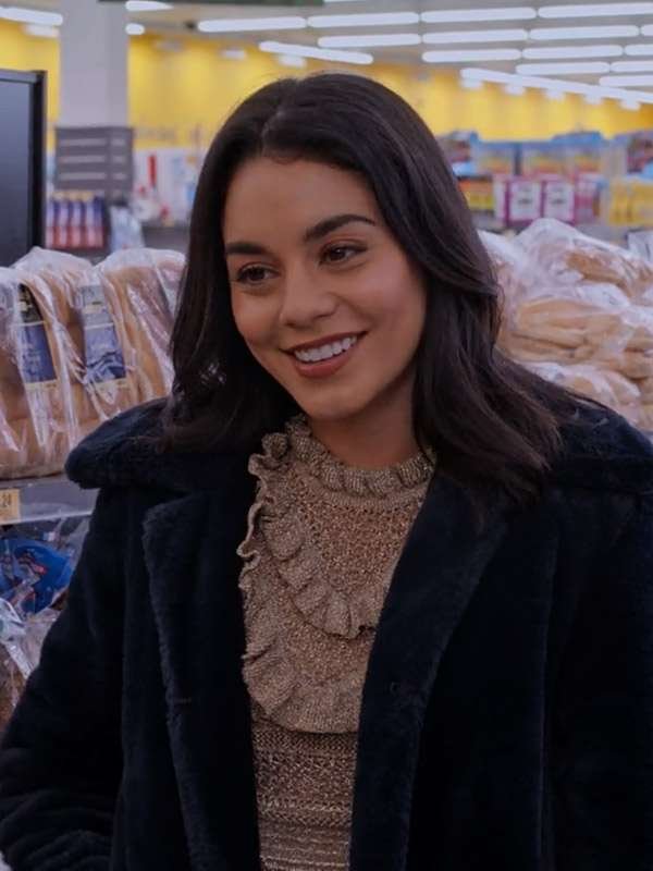 Brooke The Knight Before Christmas Movie Vanessa Hudgens Black Velvet Jacket