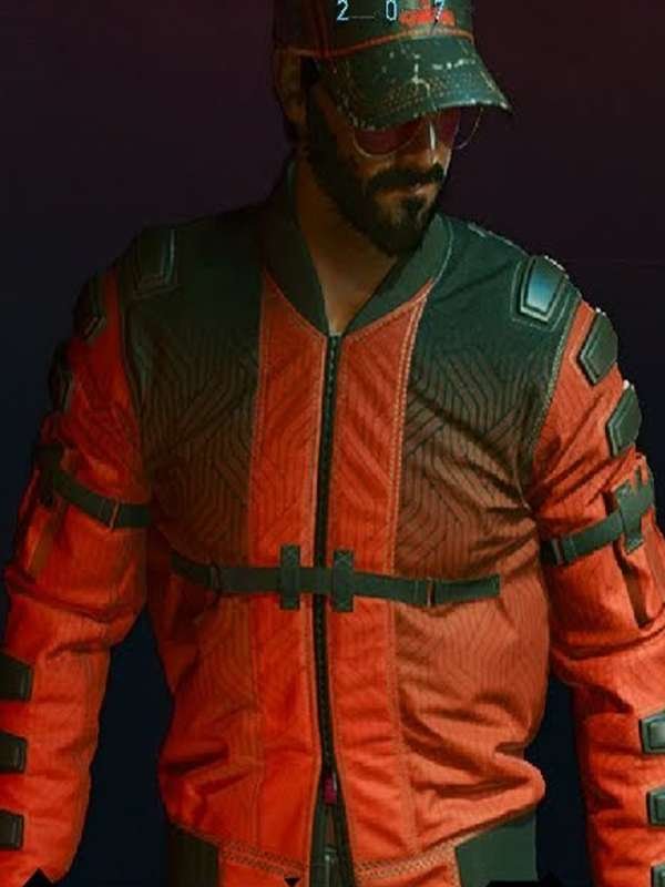 Samurai Cyberpunk 2077 Orange Jacket