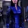 Game Mass Effect Blue Leather Jacket