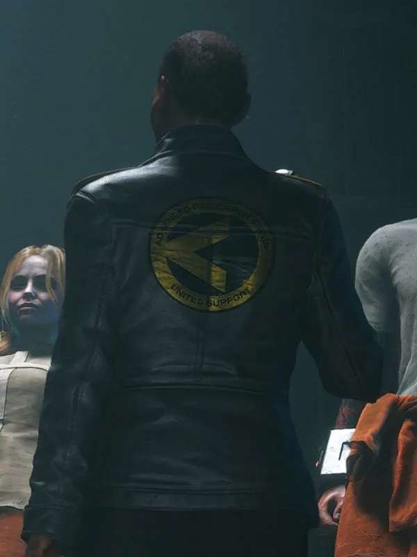 Amanda Waller Suicide Squad Kill the Justice League Debra Wilson Black Leather Jacket