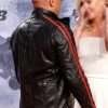 Dominic Toretto Fast and Furious 9 Black and Red Stripes Leather Jacket