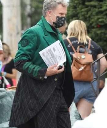 Spirited (2022) Will Ferrell Green Coat