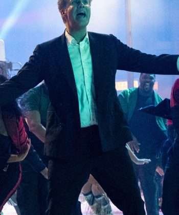 Will Ferrell Spirited (2022) Present Black Cotton Blazer