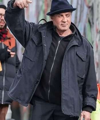 Rocky Balboa Creed 2015 Sylvester Stallone Black Jacket