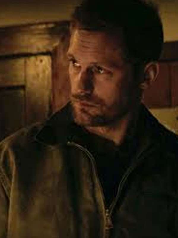 Hold the Dark Alexander Skarsgård Grey Cotton Jacket