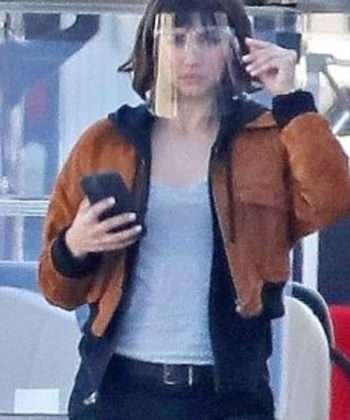 Dani Miranda The Gray Man Brown Suede Leather Jacket