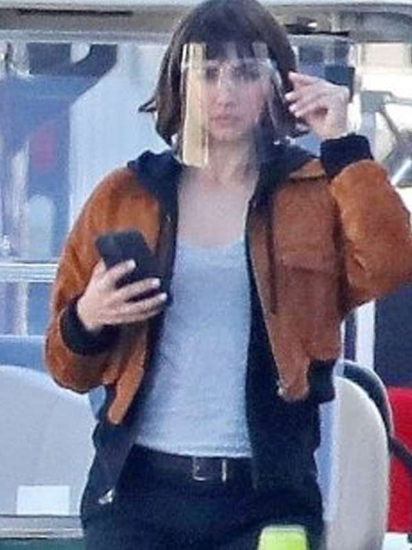 Dani Miranda The Gray Man Brown Suede Leather Jacket