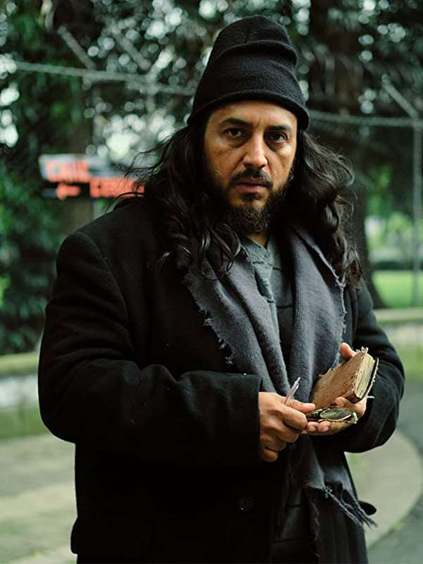 Andrés Restrepo Sara The Force of the Sea (2022) Black Wool Coat Sara The Force of the Sea Andrés Restrepo Black Coat