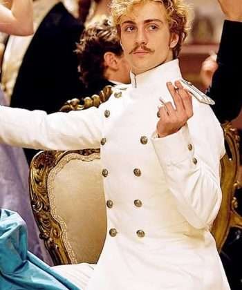 Vronsky Anna Karenina Aaron Taylor-Johnson White Coat