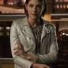 Arrow Thea Queen Silver Leather Jacket
