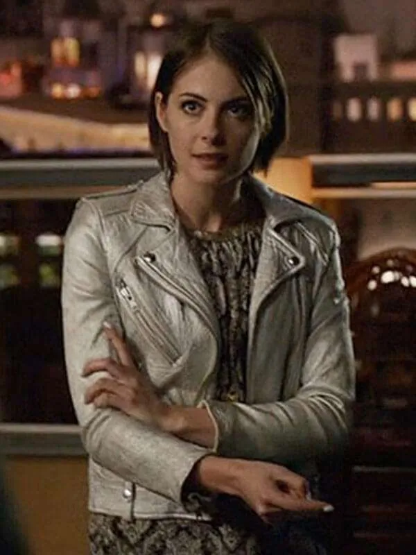 Arrow Thea Queen Silver Leather Jacket