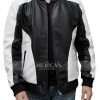 Karim Black Adam (2022) Black Bomber Leather Jacket