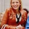 Gossip Girl Season 01 Blake Lively Brown Leather Jacket