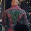 Red One (2023) Callum Drift Red and Green Leather Jacket