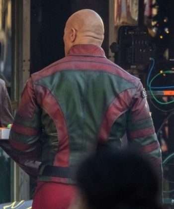 Red One (2023) Callum Drift Red and Green Leather Jacket