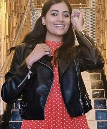 The Demise 2022 Chandni Supawala Black Leather Jacket