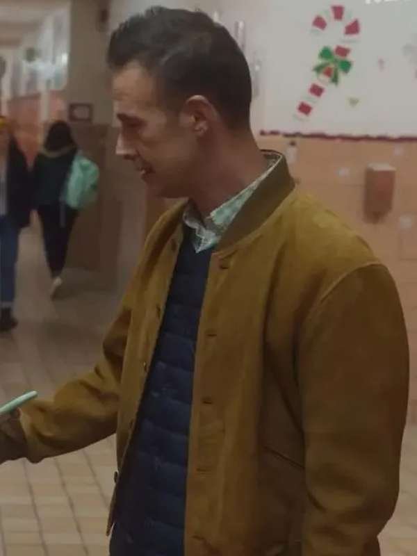 Freddie Prinze Jr Christmas with You (2022) Brown Suede Leather Jacket