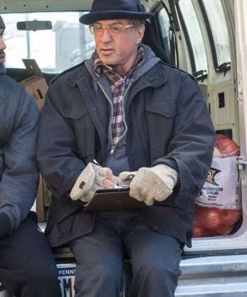Movie Creed Sylvester Stallone Black Jacket